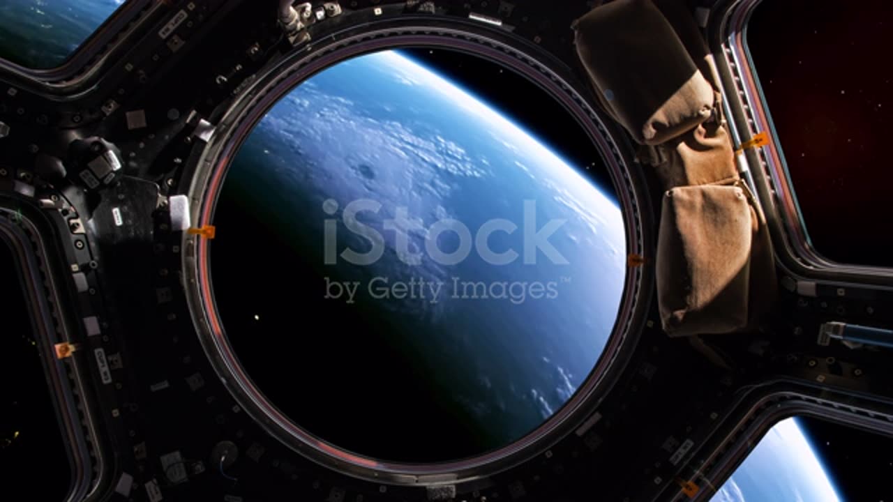 Planet Earth was seen through the window of space shuttle🌝