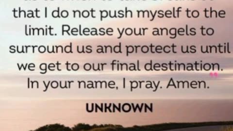 🙏 SPECIAL PRAYER FOR TRAVELLERS !