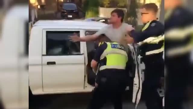 Australian Police Beat and Baton Unarmed Man