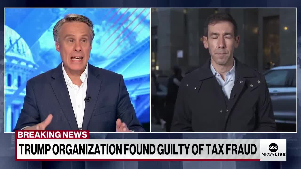 TRUMP ORGANIZATION FOUND GUILTY OF TAX FRAUD