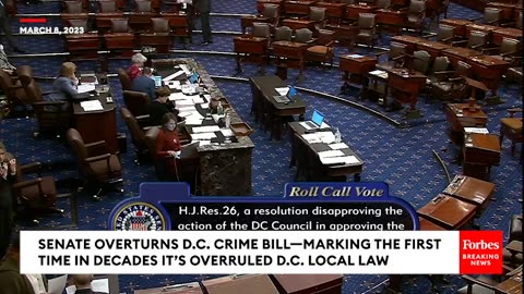 Senate Overturns D.C. Crime Bill—Marking The First Time In Decades It’s Overruled D.C. Local Law