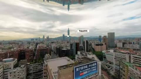 Flying over Taipei City 臺北 (4K 360) - Aerial 360° Travel Tour