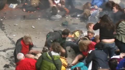 BOSTON MARATHON CRISIS ACTORS CAUGHT
