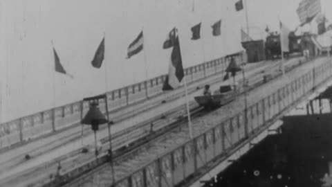 Shooting The Chutes (1896 Original Black & White Film)