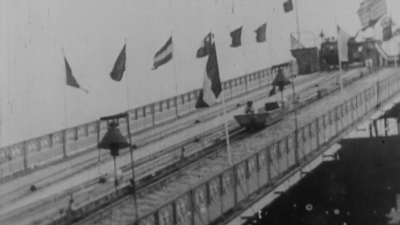 Shooting The Chutes (1896 Original Black & White Film)