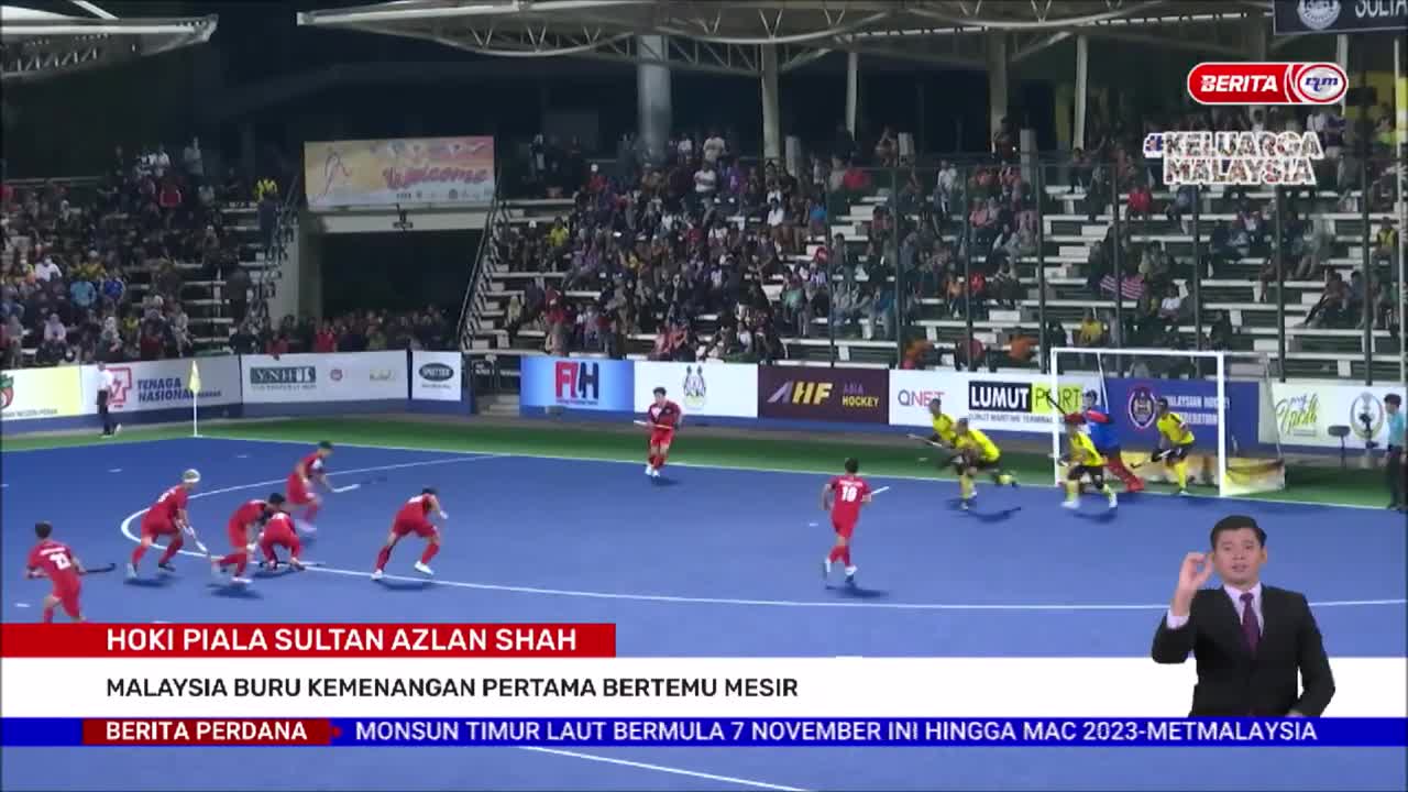 5 NOV 2022 B.PERDANA - HOKI PIALA SULTAN AZLAN SHAH: MALAYSIA BURU KEMENANGAN PERTAMA BERTEMU MESIR