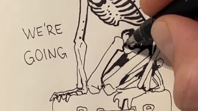 Skeleton drawing