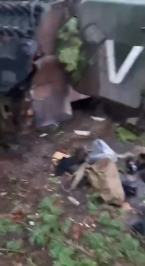 Captured by Ukrainian soldiers MT-LB with anti-aircraft gun ZU-23-2.