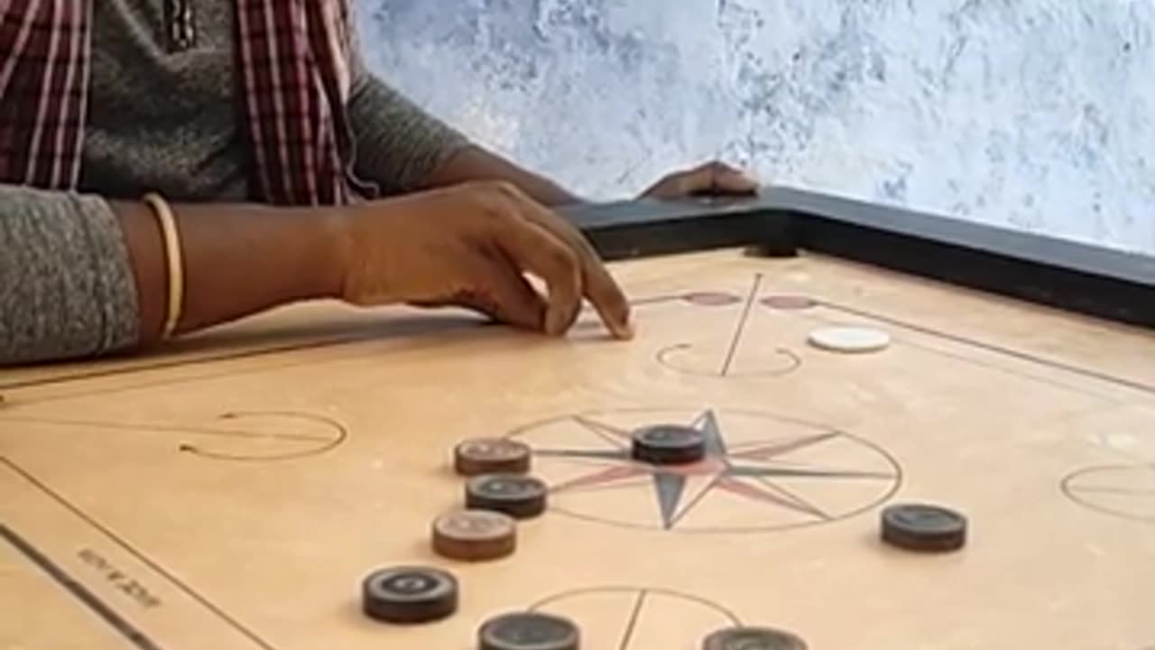 Carrom-Flying shot never seen before