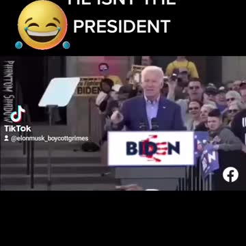 Let's go brandon 🤣 Joe Biden actually says he isn't our president listen
