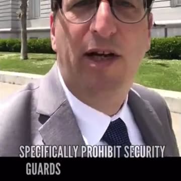 California Democrat Dean Preston wants to Ban Security Guards from Unholstering their Weapons 🤦🏻‍♂️