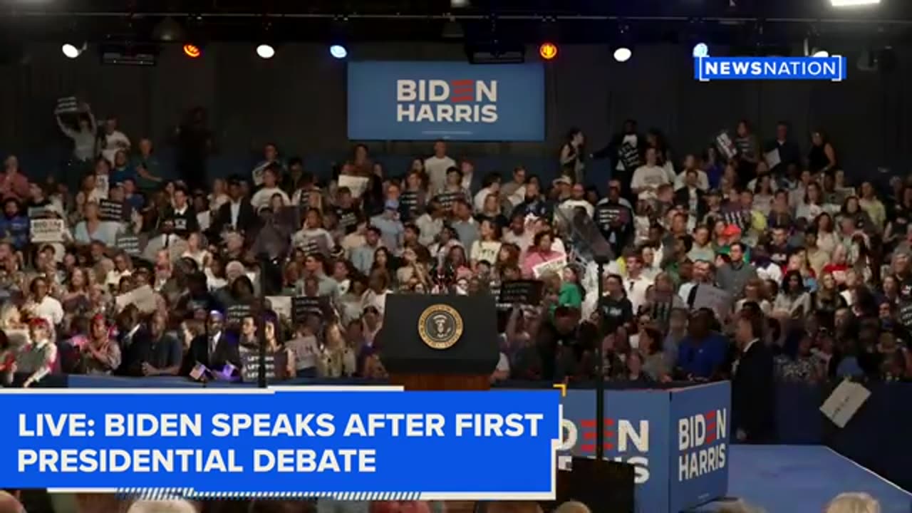 Biden speaks after first presidential debate, he is preety coherent