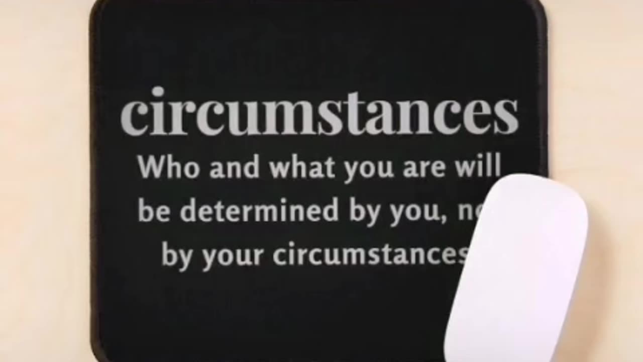 Daily Motivation - Who and what you are will be determined by you