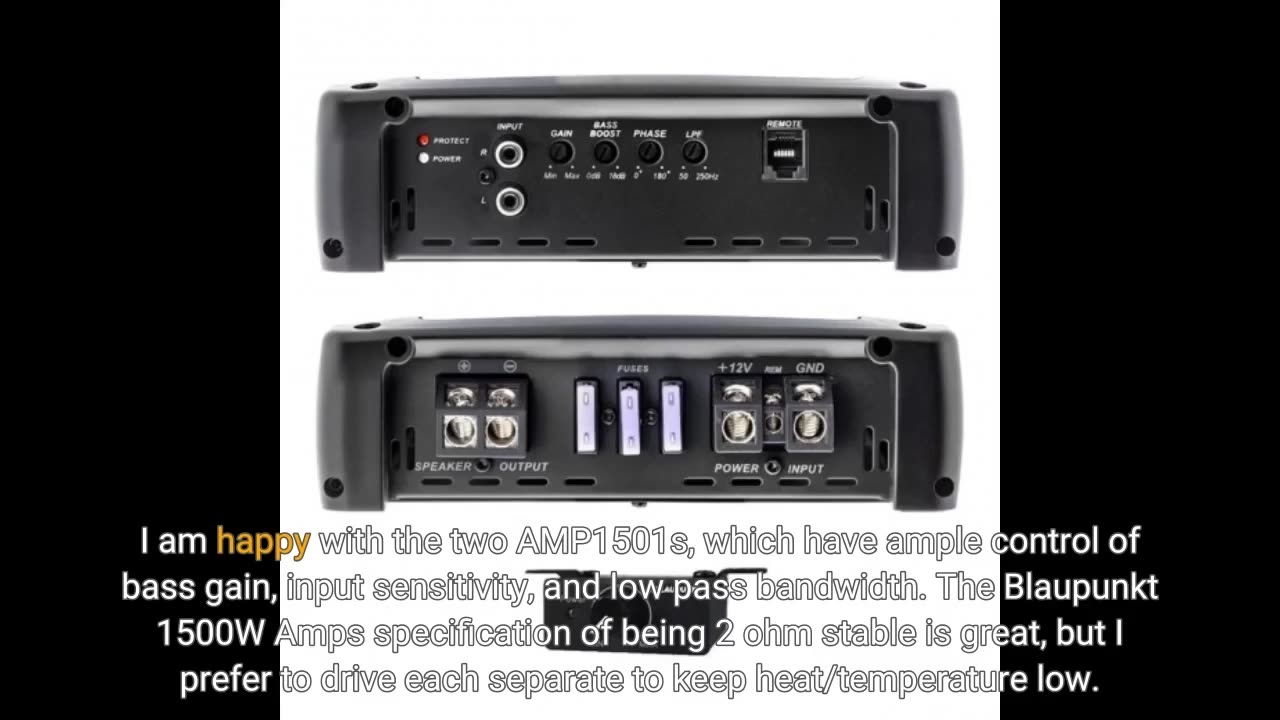 Blaupunkt 1500W 1-Channel Monoblock #Amplifier-Overview