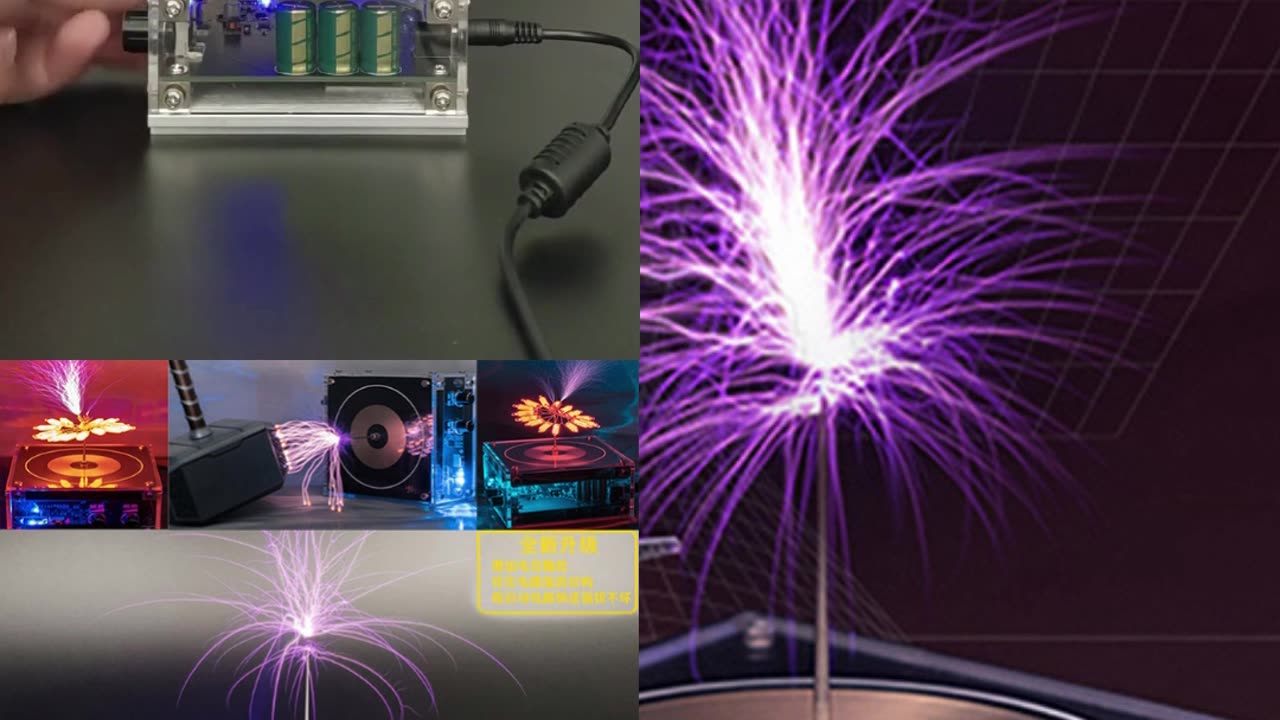 Tesla Coil Bluetooth-compatible Music Touchable Artificial Lightning Spark