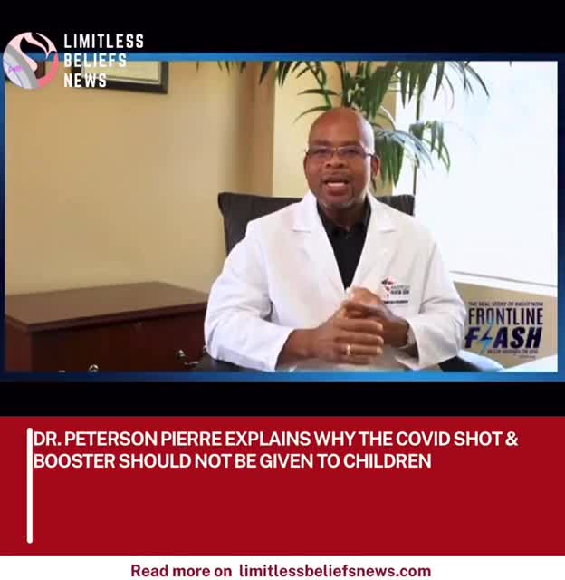Dr. Peterson Pierre explains why kids don't need the C-19 shots or boosters