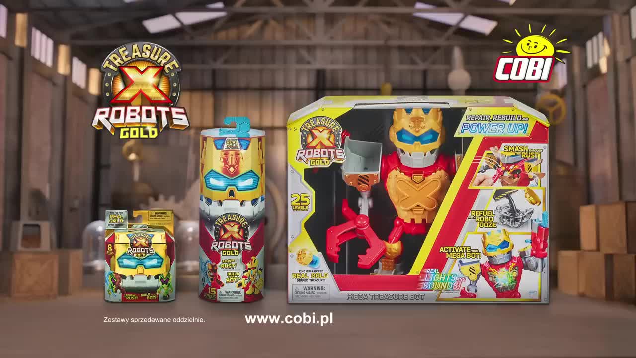 Treasure X Robots Gold 30s - Figurki