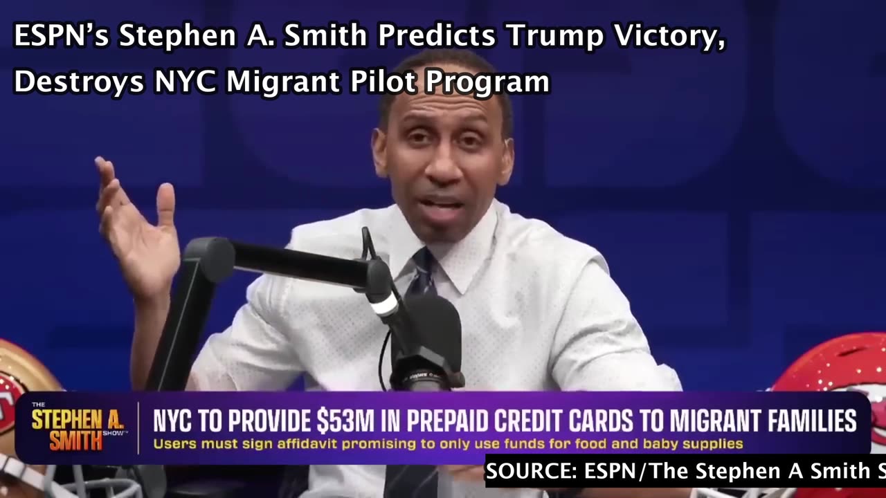 ESPN’s Stephen A. Smith Predicts Trump Victory, Destroys NYC Migrant Pilot Program