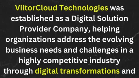 ViitorCloud Technologies: Encouraging Growth Through Digital Transformation