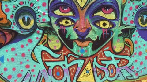 Barcelona Spain Graffiti 2017