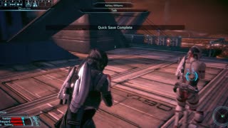 Shepard, Kaidan & Ashley Taking Lift To Find Saren Mass Effect Mod Eden Prime Game-Play