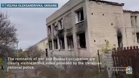 Damage Seen In Ukraine Village After Russian Troops Withdraw