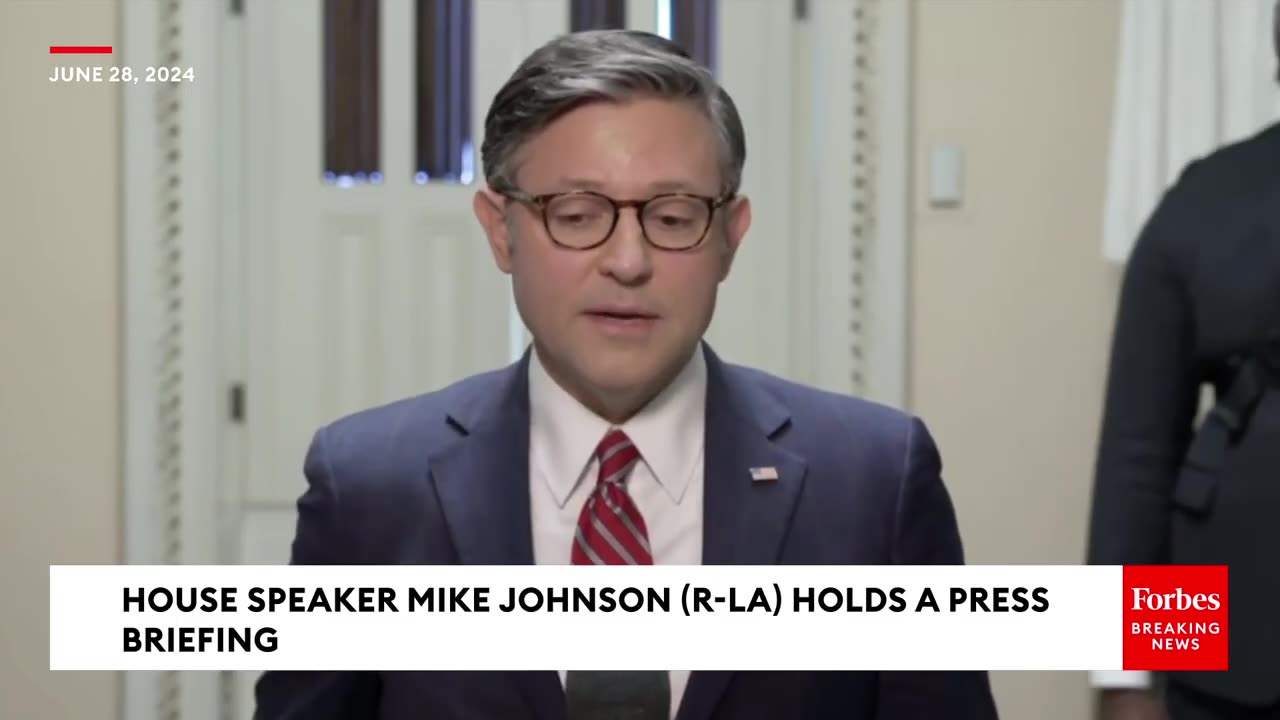 Breaking News: Mike Johnson Criticizes Joe Biden Following Presidential Debate