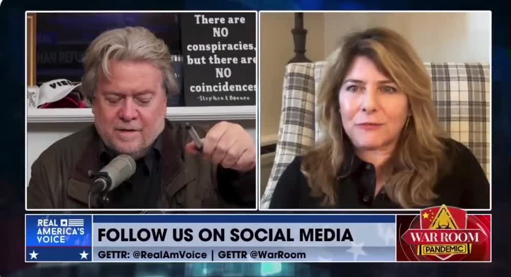 November 6, 2022 Naomi Wolf on Bannon Exposing CDC Affiliation with CCP