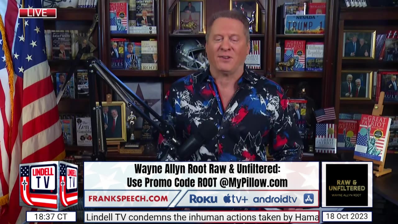 Wayne Allyn Root Raw & Unfiltered - October 18th, 2023