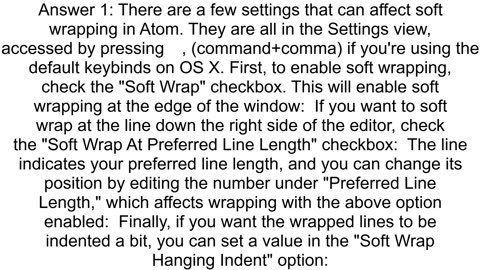 Atom Editor Softwrap like sublimetext in Atom