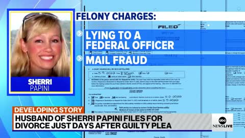 HUSBAND OF SHERRI PAPINI FILES FOR DIVORCE JUSI RAYS AFTER GUILTY PLEA