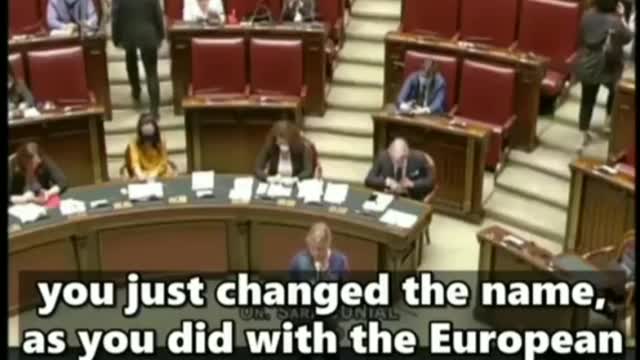 When a brave Italian MP told the truth in parliment about the NWO