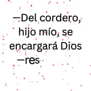 "El Cordero de Dios: Génesis 22:8"