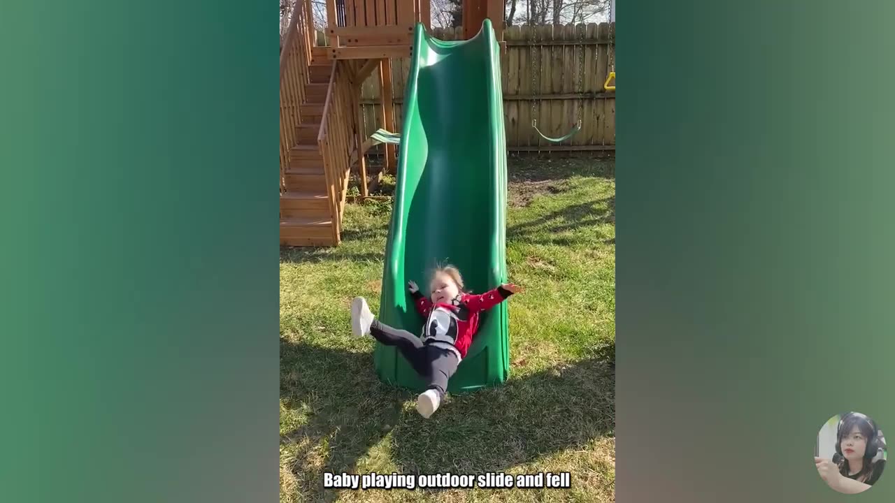 Funniest Babies and Kids Slides FAILS! #2 - Falling Down Slide || Funny Vines