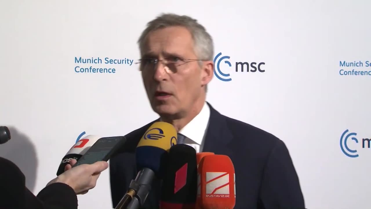 NATO Secretary General doorstep at the Munich Security Conference, 17 FEB 2023