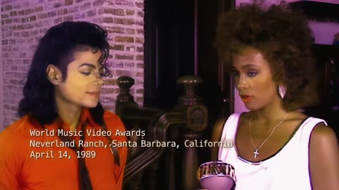 MICHAEL JACKSON & WHITNEY HOUSTON | WORLD MUSIC AWARDS '89 | HD UPSCALED