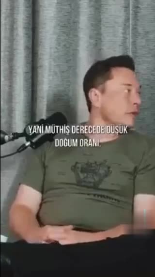 ELON MUSK Şu an en büyük tehlikenin nüfus çöküşü olduğunu düşünüyorum.