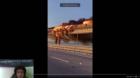 Explosion Destroys Europe's Largest Bridge Connecting Crimea & Russia...