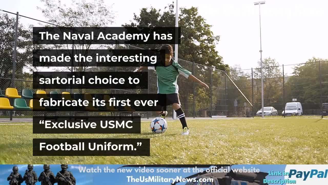 Naval Academy introduces Marine Corps dress blues football uniform