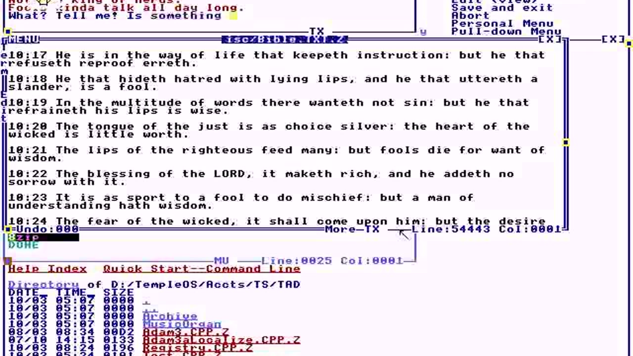 TempleOS Hymns #10