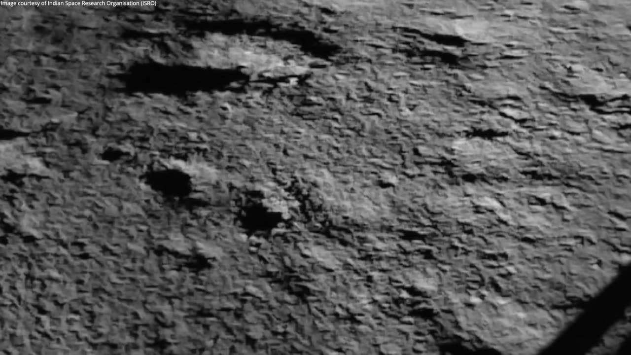 Chandrayaan-3 - first image from the lunar surface