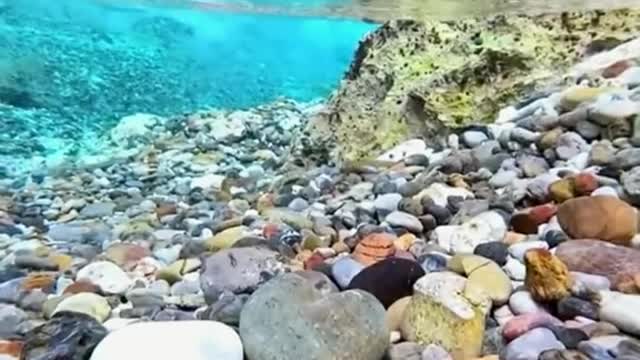 Underwater stones are ♥ shape#landscape #travel #fyp