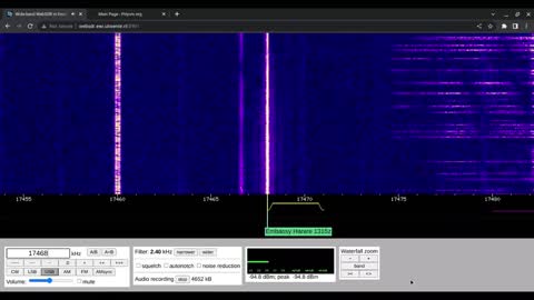 X06b 111666 18/11/2022 1100 UTC 13968/15968/17468kHz