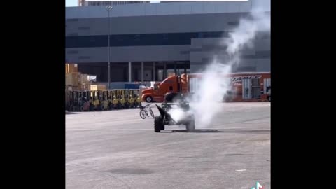 EV ATV battery fire at SEMA