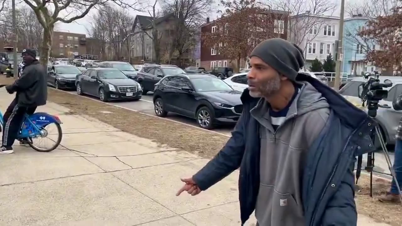 Boston man unleashes after his recreation center was turned into a migrant camp