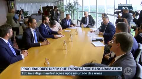 Procuradores dizem que empresários financiaram atos antidemocráticos | SBT Brasil (08/11/22)