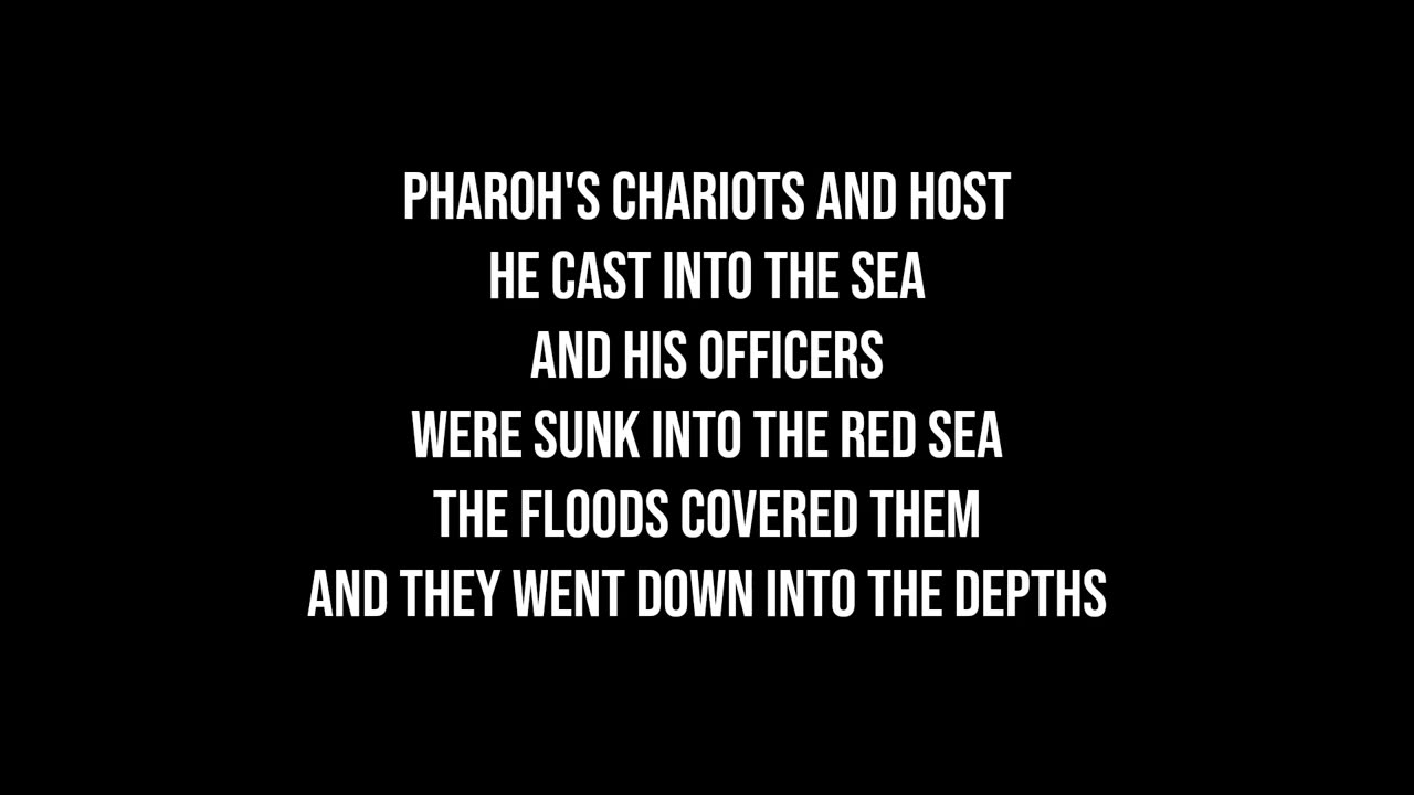 The Song Of Moses Exodus 15