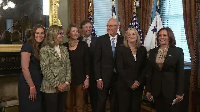 Ambassador Romanowski sworn in by Vice President Harris in ceremony