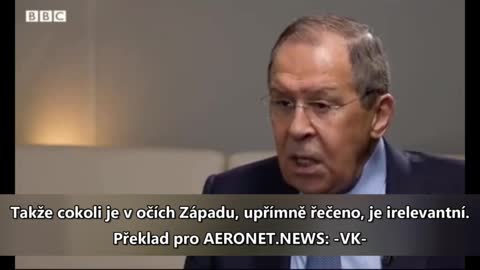Rozhovor ruského ministra zahraničí Sergeje Lavrova s BBC