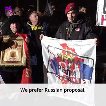 Thousands took to the streets of Belgrade on Wednesday to protest against Serbian President